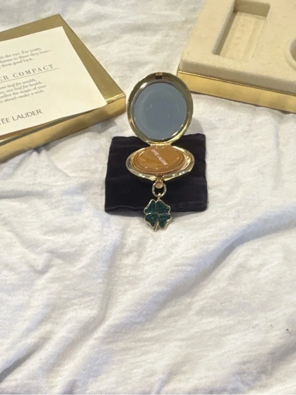 Estée Lauder Lucky Clover Compact Vintage